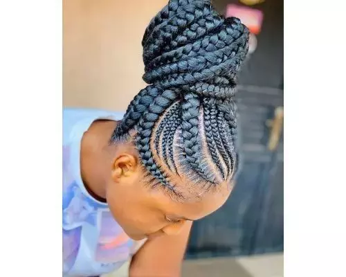 Cornrow Updo