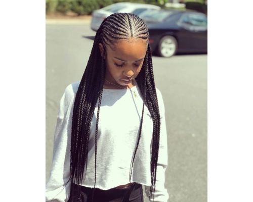 Long fulani braid