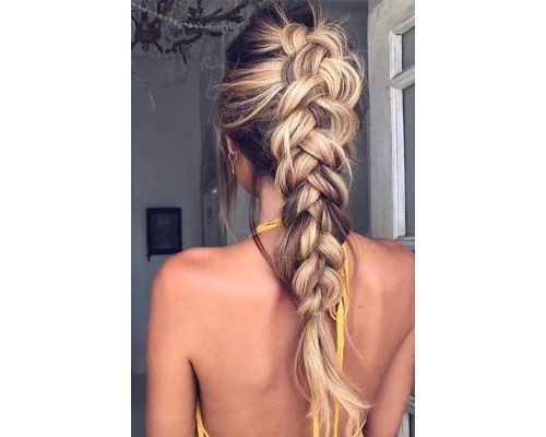 Cute Ponytail Braid For Long Hair