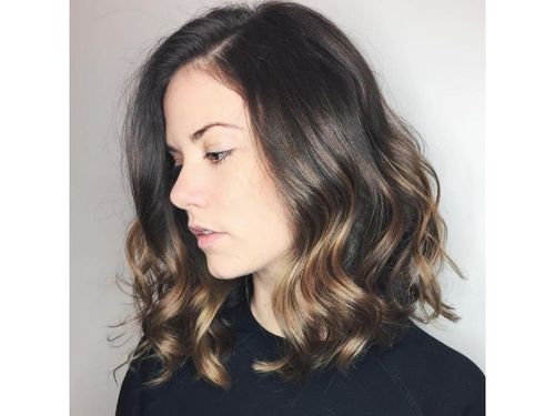 Short and Sweet Curly Balayage