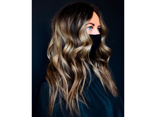 Shiny Balayage Highlights and Lowlights