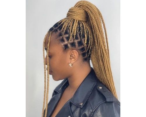 8. Blonde Cornrow Braids - wide 3