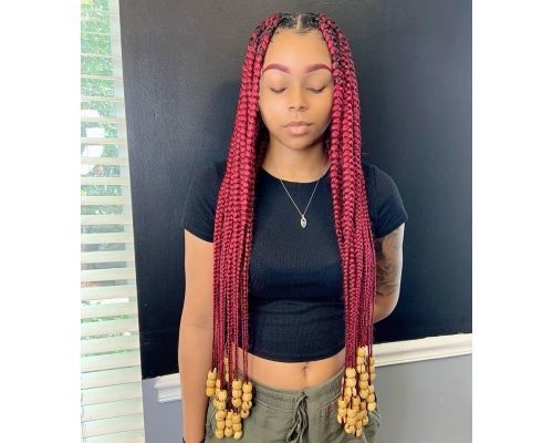 LONG JUMBO KNOTLESS BRAIDS - WITH BEADS