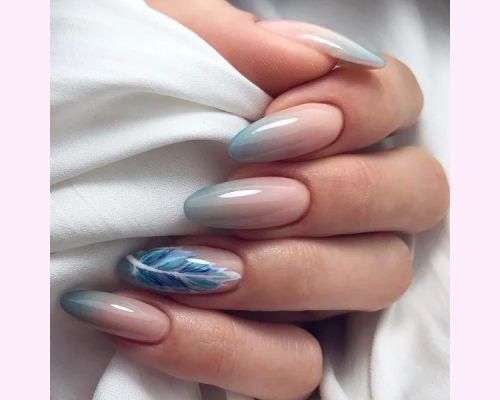 ombre-almond-nails