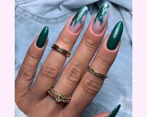 green-almond-nails