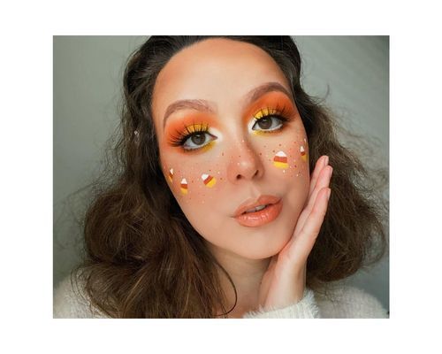 yellow-halloween-makeup