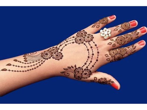 50 back hand simple mehndi design