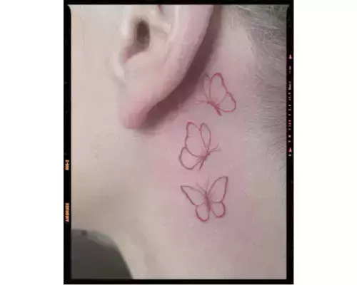 15 Unique Butterfly Tattoo Behind Ear Ideas 2023  Tattoo Twist