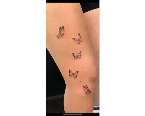 Tattoo uploaded by Roy Olislagers  Butterfly tattoo tattoo  tattoodesign  butterfly leg tattoo inked  Tattoodo