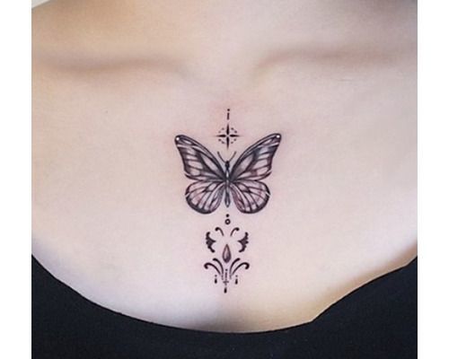 Simple Tattoos Designs Butterfly HD Png Download  Transparent Png Image   PNGitem