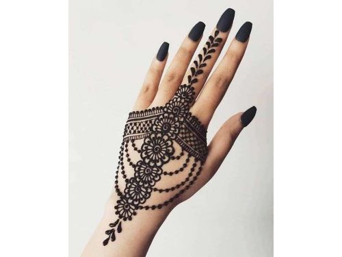 Back Left hand Mehndi Designs - YouTube