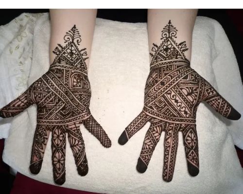 Moroccon mehndi full palm