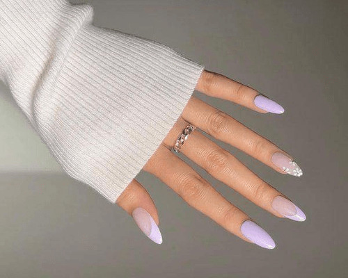 Embrace Autumn with Stunning Nail Art Ideas : White & Sheer Simple Nails