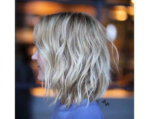 Ultra Voluminous Blonde Lob 