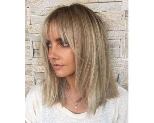 Wispy Blonde Lob