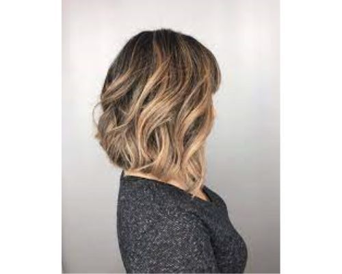 Long A-line bob with Ombre