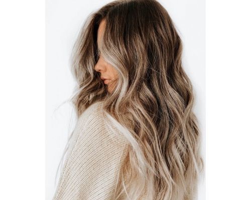 reverse balayage brown