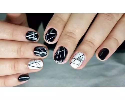 asymmetrical lines on round nails