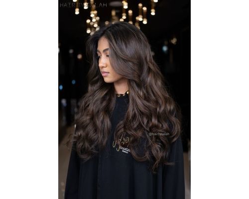 Hazelnut Mocha Balayage For Black Hair