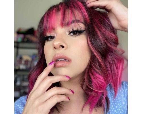 Pink Balayage For Black Hair