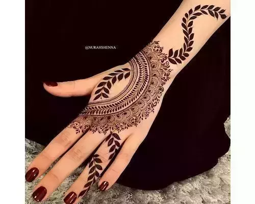 Top Trending bridal Back Hand Simple Shaded Mehndi Design #New Arabic & Khafif  Mehndi Design - YouTube