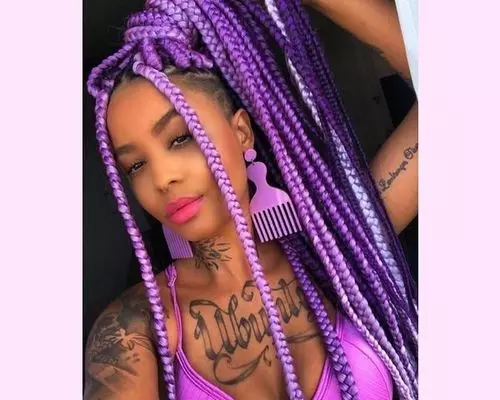 thick-cornrows-with-purple-shades