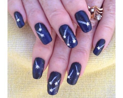 10. Holographic Shooting Star Nails - wide 7