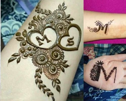 Mehndi Designs with Letters - Mehndi Designs with A to Z