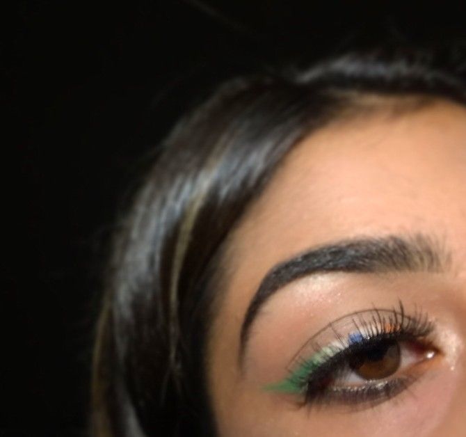 The Tri-colored Winged Eyeliner