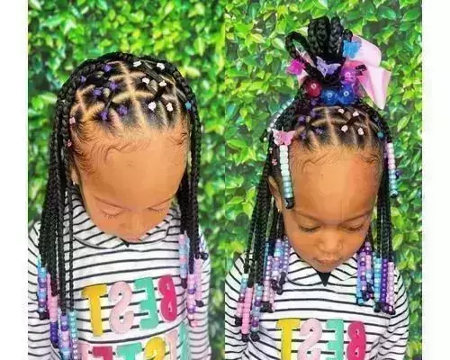 Straight back clearance braids for kids