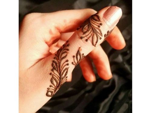 Minimal Thumb Henna Design