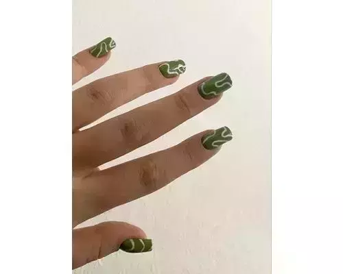 Mustard and Olive Nail Design Ideas - wide 4