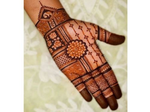 Intricate Henna Hand Design