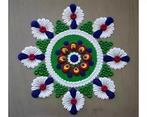 25 Simple And Easy Sand Rangoli Designs - 2023 (With Images) | Fabbon