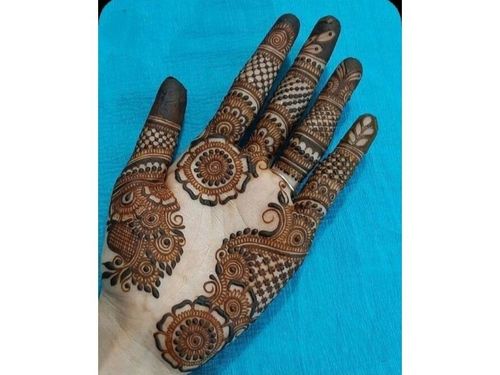 Traditional Palm Henna Design