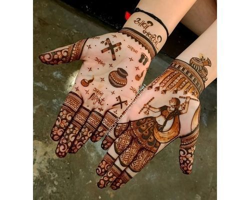 Mehndi Design Images For Navratri | Very simple mehndi designs, Mehndi  designs for hands, Circle mehndi designs