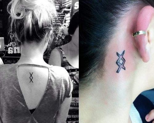 A malin symbol arrow tattoo. Graceful! | Tatuajes diminutos en el pie,  Tatuajes géminis, Tatuajes de infinidad