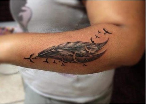 Feather tattoos in 2024 | Butterfly tattoos for women, Feather tattoo  design, Feather tattoos