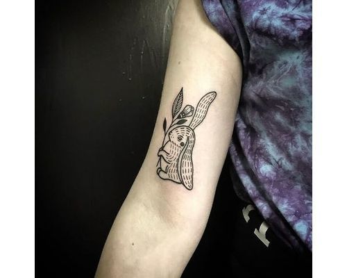 6021 Bunny Tattoo Images Stock Photos  Vectors  Shutterstock