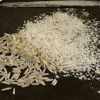 Rice flour scrub
