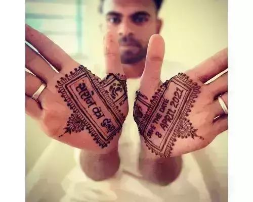 25+ Edgy Mehndi Designs for Grooms & no they're NOT couple initials or  hashtags | WeddingBazaar