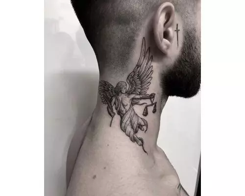 50+ Best Wing Tattoos For Guys (2020) - Angel, Demonic, Cross, Heart  Designs | Back of neck tattoo, Back of neck tattoo men, Best neck tattoos