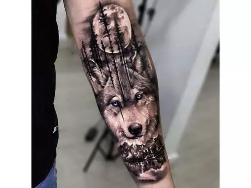 Angry wolf tattoo by vivviviola on DeviantArt