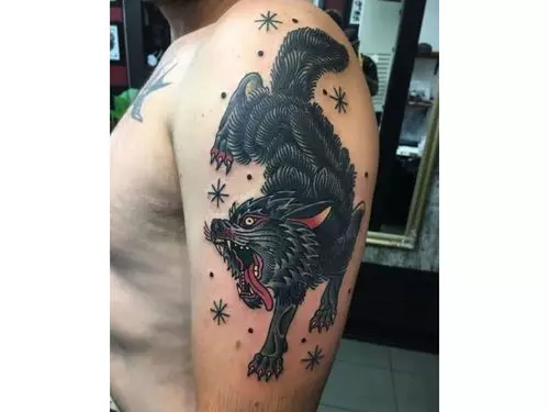 Traditional Japanese wolf tattoo  Wolf Stuff