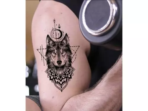 Goddess of Feminity Wolf Tattoo