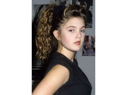 Drew Barrymore's Pony Hairstyle