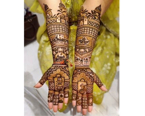 Grand Engagement Henna in Puchong | Unique Bridal Henna Designs | TikTok