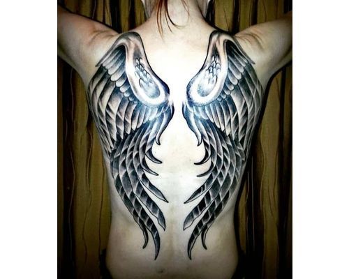 bw angel wings