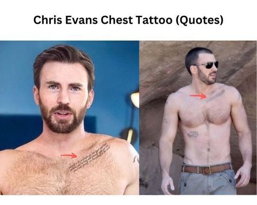 Chris Evans chest Tattoo