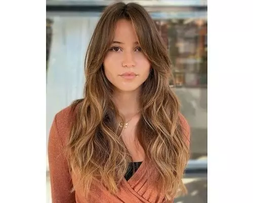 balayage-curtain-bangs